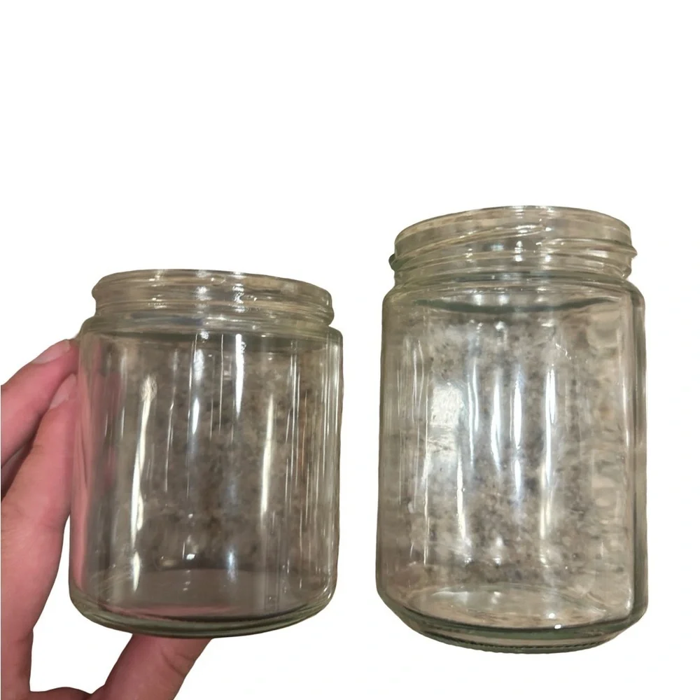 11 Glass Jars (No LIDS) (Used - Good Condition) 🫙